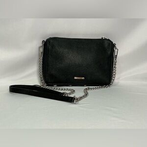 Rebecca Minkoff Vintage Black Leather Crossbody Bag